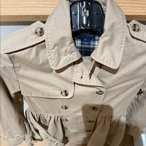 Ralph Lauren Beige Double-Breasted Coat